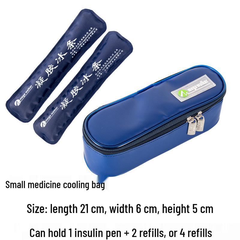 Large Insulated Portable Outdoor Medicine Cooler Bag for Insulin with Ice Pack