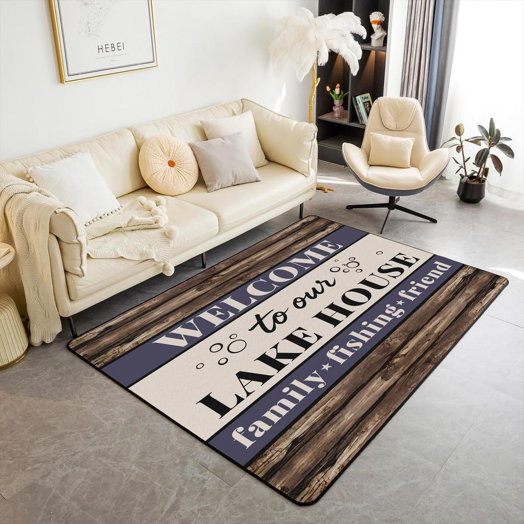 King and Queen Crown Area Rug Romantic Gold White Loving Heart Rugs for Living Room 39"x59",Couple Lover Gray and Black Washable Rug,Wedding