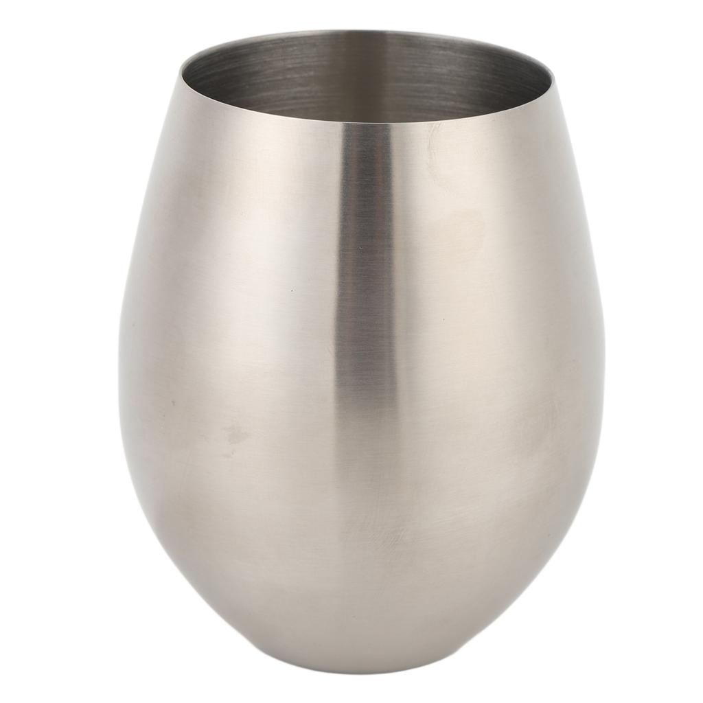Wine Glass 304 Stainless Steel 570ML Metal Drinking Cup Outdoor Cooler Cup Dishwasher Safe