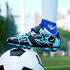 Детские красочные спортивные футбольные бутсы с противоскользящими длинными шипами TF и волшебной липучкой