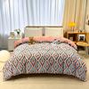1Pc Geometric Duvet Cover 100% Cotton Thickened Check Bedding Hotel Quality Nordic Style Comforter Cover with Zipper Closure