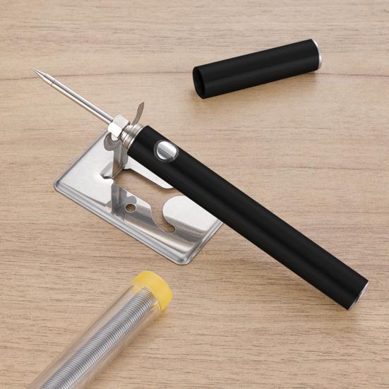 1 комплект электрического паяльника, аккумулятор 1100 мАч, интерфейс 510, съемный наконечник, запуск одной кнопкой, зарядка через USB, 8-15 Вт, беспроводной паяльник, паяльник