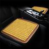 Square Bamboo Seat Cover Bamboo Summer Cooling Seat Cushion Breathable and Comfortable for Office Chair Car Seat 45x45cm