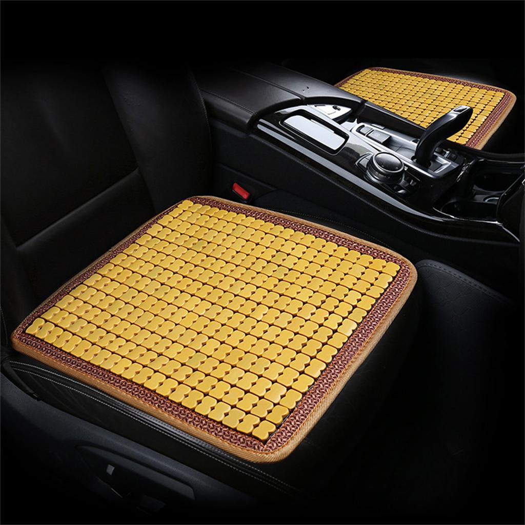 Square Bamboo Seat Cover Bamboo Summer Cooling Seat Cushion Breathable and Comfortable for Office Chair Car Seat 45x45cm
