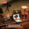 Jaki Retro Series Record Player/Game Machine Model Assembly Toy Ornament Moc High Brick Building Blocks Kids Birthday Gift