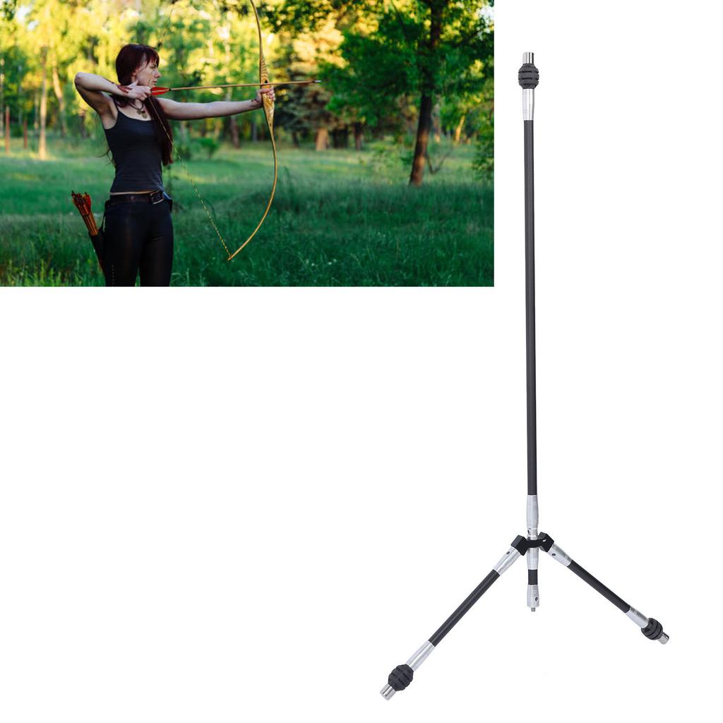 Recurve Bow Stand Holder 28inch Height Lightweight Pure Carbon Archery Bow Stand Holder for Recurve Bow