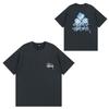 Mens Casual Short Sleeve Cotton T-Shirt With Letter Print Loose Fit Streetwear Style