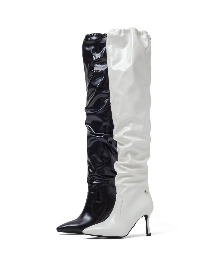 Ssimeez Slouch String Boots Heel (Black)