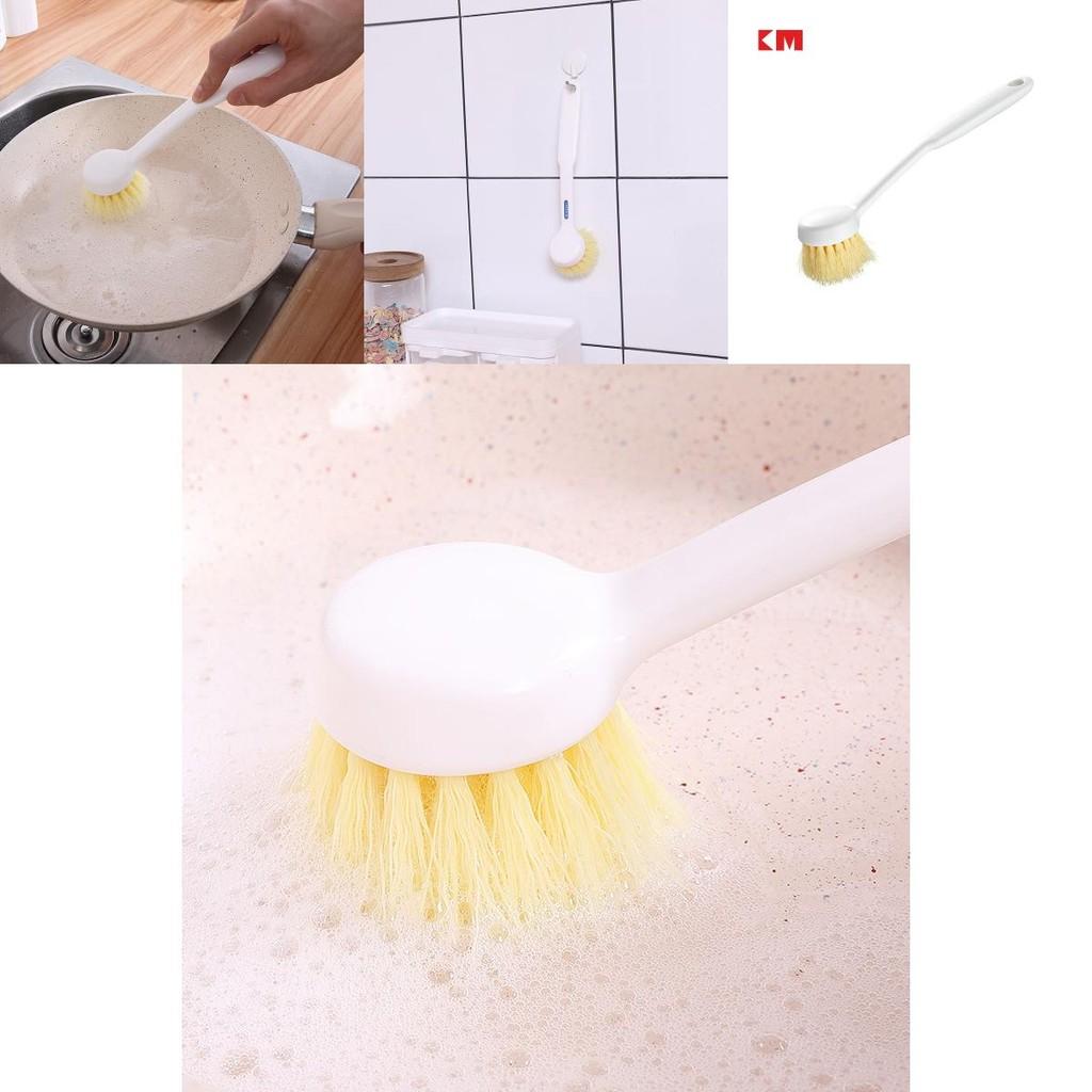 Heavy Duty Dish Scrubber With Pp And Nylon Bristles For Pots Pans Utensils And