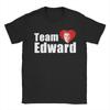 Винтажные футболки 'Сумерки' 'Команда Эдварда' Мужские хлопковые футболки с круглым вырезом Футболка с коротким рукавом 4XL 5XL Одежда
