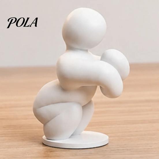 Фигурка игрового персонажа своими руками 1/8 шт., 3D-печатная фигурка, сидящий, стоящий, лежащий мужчина, Минималистичное украшение, Абстрактная белая статуэтка, Коллекционная
