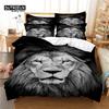 3pcs Duvet Cover Set, 3D Lion Bedding Set, Soft Comfortable Breathable Duvet Cover, For Bedroom Guest Room Decor