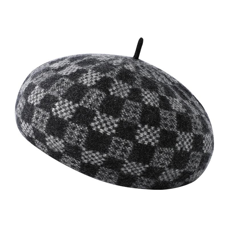 Новая модная осенне-зимняя шляпа-тыква 100% чистая шерсть женская модная шерстяная шляпа зимняя теплая шерстяная шляпа