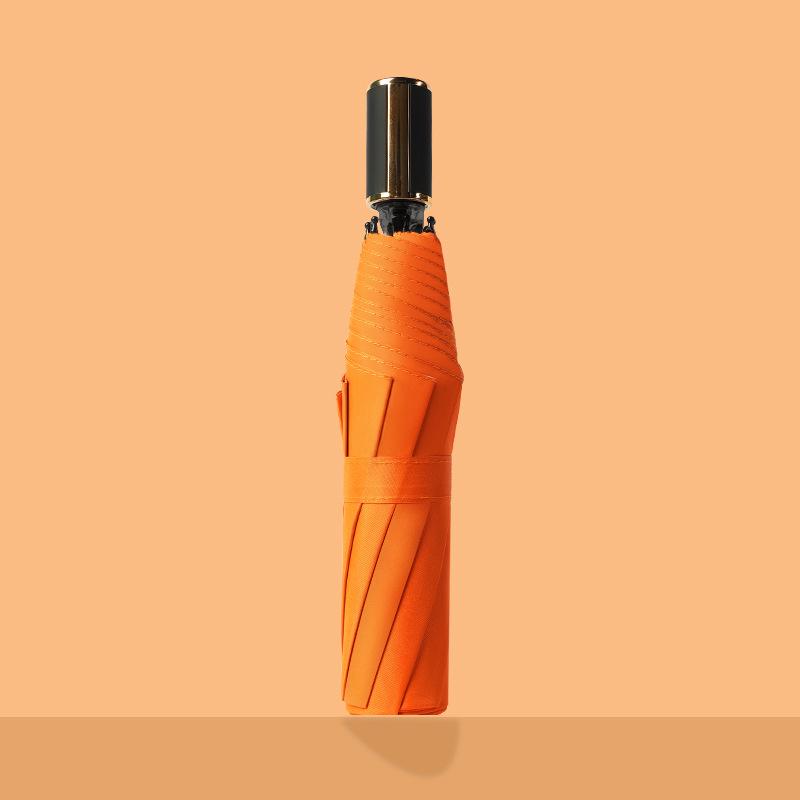 Роскошный полностью автоматический складной зонт для женщин и мужчин — солнцезащитный, защитный и рекламный зонт для бизнеса.