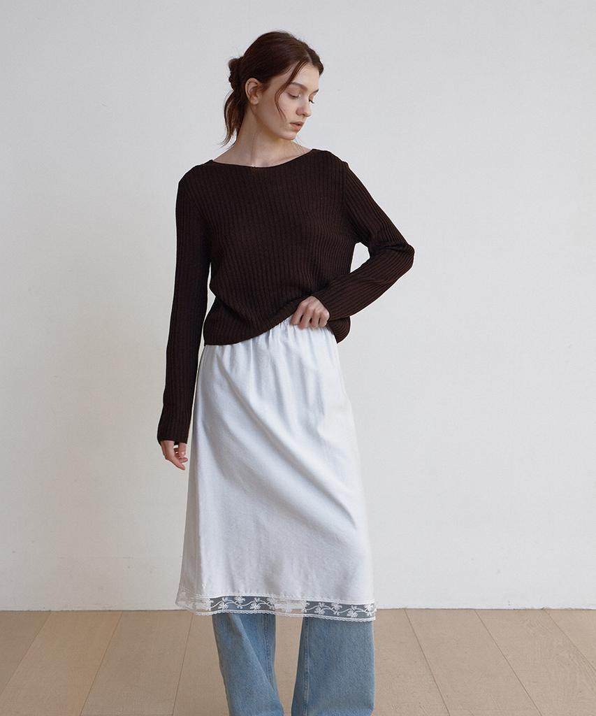 Button Kibu Lace Skirts (2 Colors)