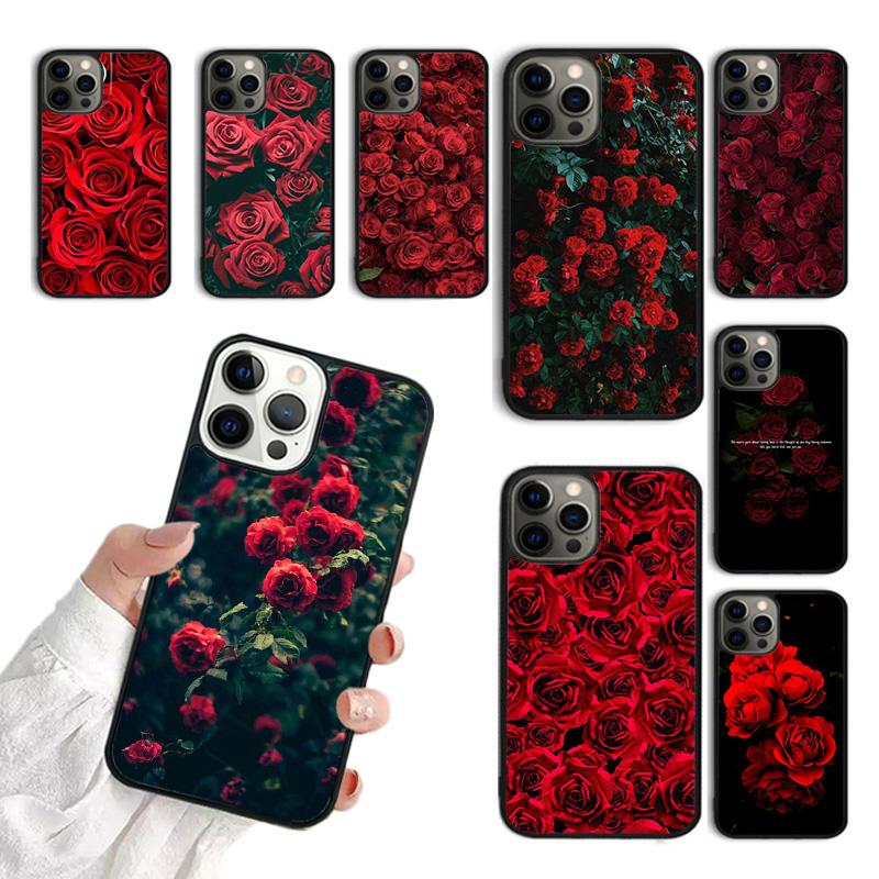 Красная Роза Чехол для Телефона Для iPhone 17 Air 15 16 11 12 13 14 Pro Max Чехол Для iPhone 17 Air Max Plus coque Fundas Оболочка