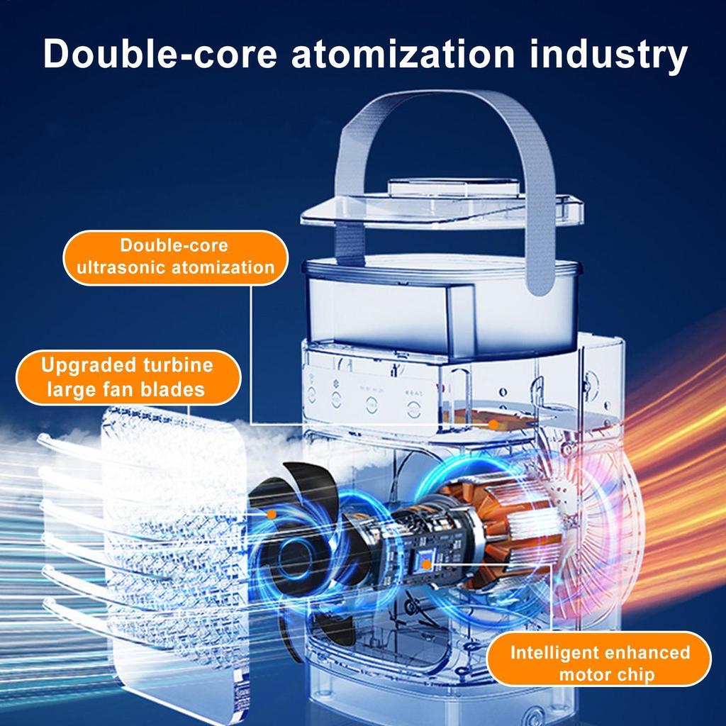 Вентилятор кондиционера Портативный вентилятор-охладитель кондиционера Маленький увлажнитель Перезаряжаемый Тихий с таймером 4 скорости Крутые гаджеты