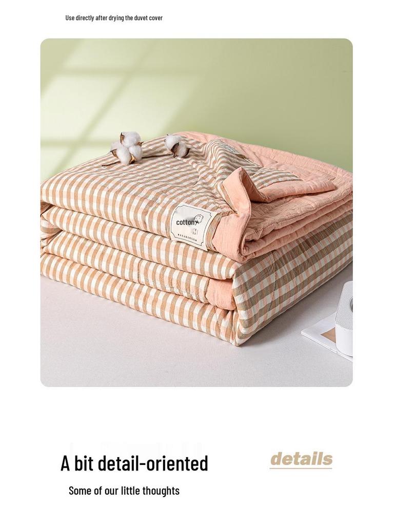 Летнее охлаждающее одеяло в стиле MUJI из хлопка Синьцзяна - Можно стирать в машине и легкое