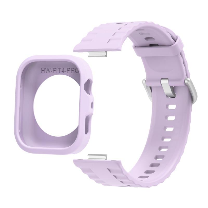 Силиконовый чехол+ремешок для Huawei Watch Fit 4 Pro Удобный Комфортный Дышащий ремешок