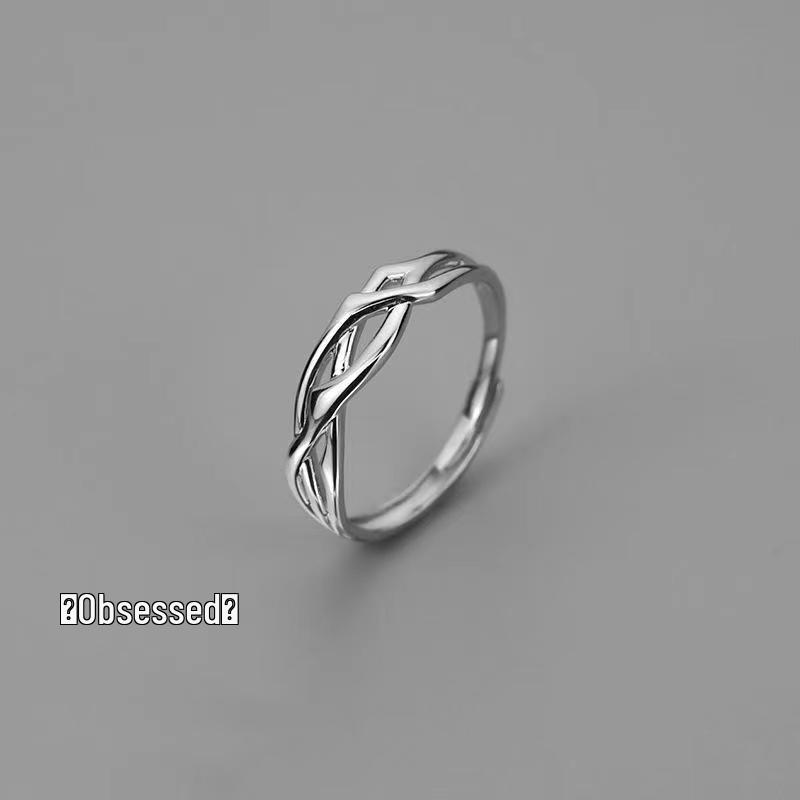 Men's Adjustable Retro Hip-Hop Index Finger Ring - Open, All-Match Single Trend Ring