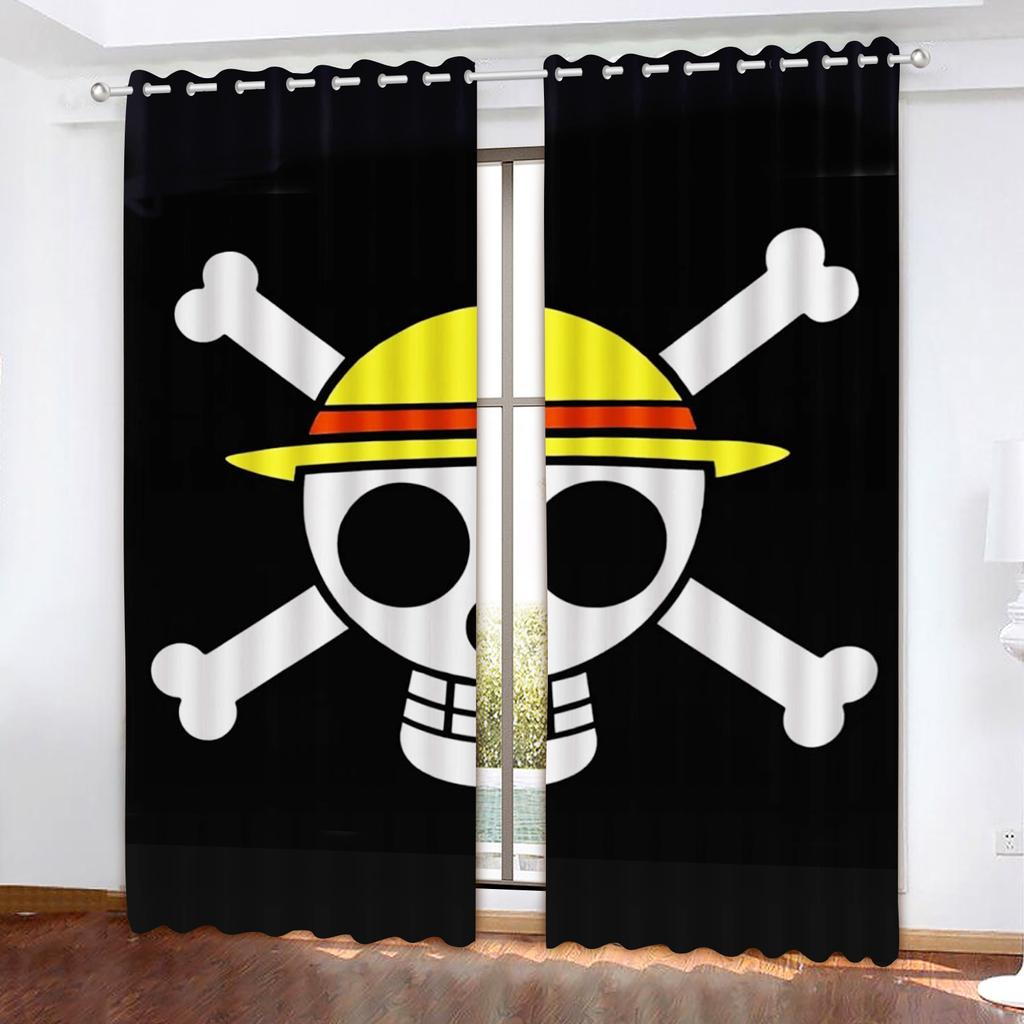 Шторы-занавески Monkey D Luffy Blackout, цельные, полиэстер, анимированные, подходят для спальни, детей, взрослых, украшения комнаты, подарков