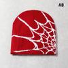 2023 New Knitted Beanies Hat Cartoon Spider Embroidered Winter Hats Knitted Bonnet Cap Soft Woolen Beanies For Women Cap