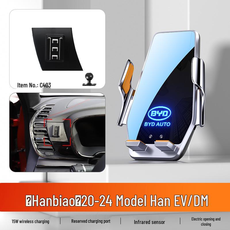 Автомобильный держатель для мобильного телефона BYD для Dolphin, Qin PLUS, Han EV, Tang DMI, Song MAX, Yuan PRO и E5