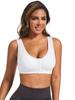 Padded Sports Bras for Women High Impact Seamless Yoga Bra with Removable Cups Athletic Crop Tank Tops Gym Workout Brassieres