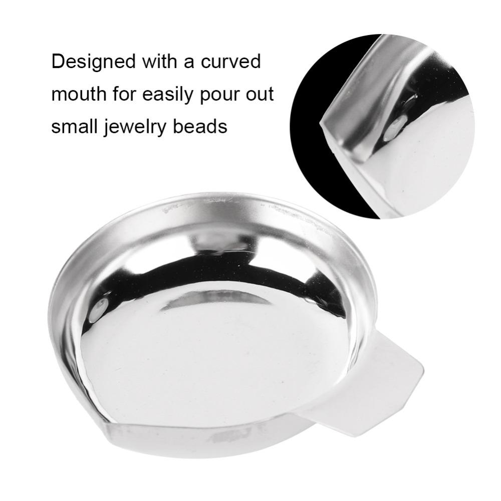 Stainless Steel Digital Scale Pan Height 1.6cm Jewelry Scale Pan For Jewelry Weighing
