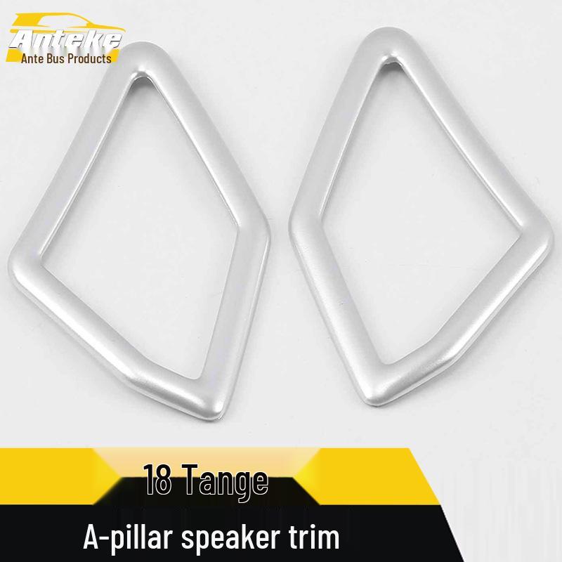 Tange A-Pillar Speaker Cover Bright Ring Decorative Frame Sticker for 18 Models