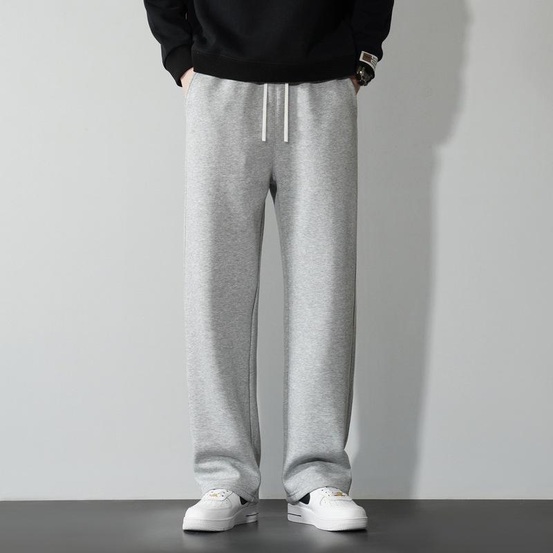 Мужские модные спортивные штаны, однотонные брюки на шнурке, повседневные спортивные брюки, свободные спортивные штаны для мужчин