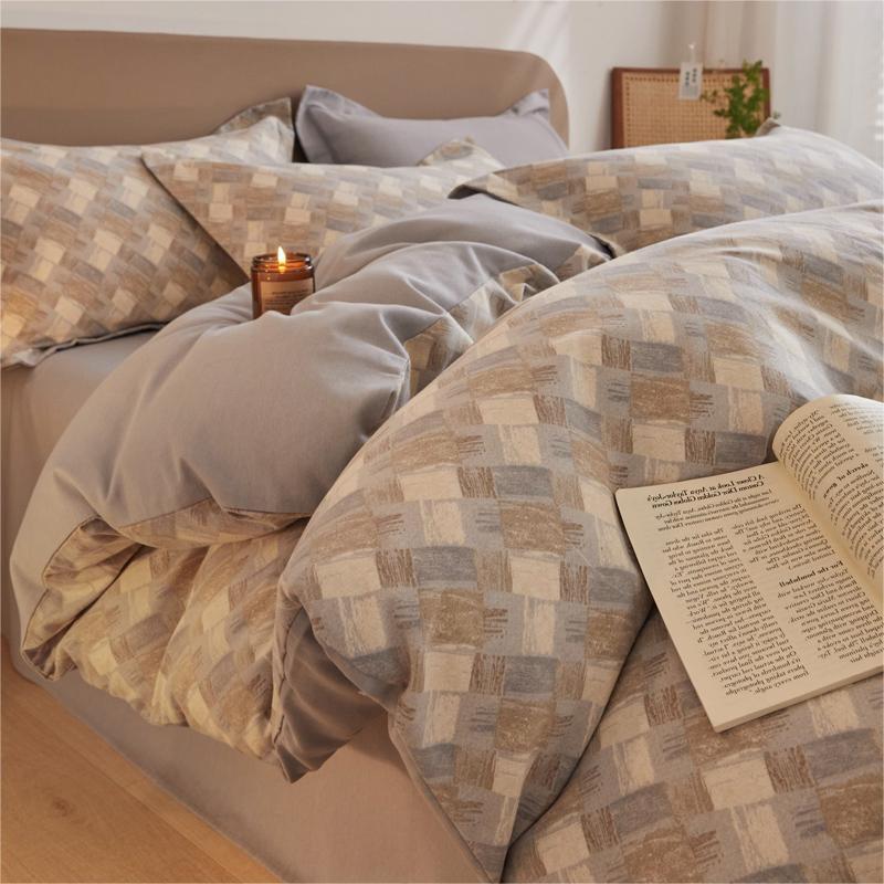 Утолщенный комплект из четырех предметов, пододеяльник, простыня, комплект из трех предметов для односпальной кровати в общежитии