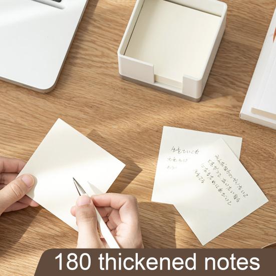 Ящик для хранения большой емкости, гладкий пластик для письма, портативные канцелярские принадлежности, держатель для кубиков для заметок, школьные принадлежности