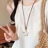 Chinese Zen Butterfly Necklace - Elegant Retro Clavicle Chain for Women, Versatile High-End Ethnic Style Accessory