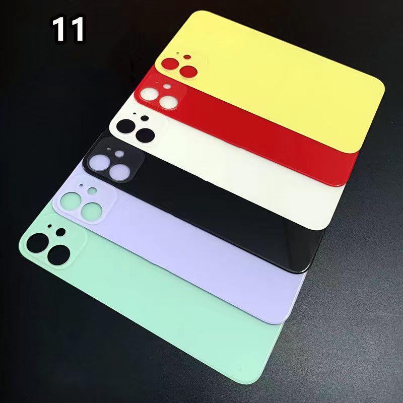 10 шт. для iPhone 8 Plus X XR XS Max 11 PRO 12 PRO задняя крышка, большое отверстие для камеры, сменный задний аккумулятор