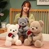 Cartoon Rose Bear Plush Toy Stuffed Animal Bear Plush Toy Hug Bear Plush Doll Home Decor