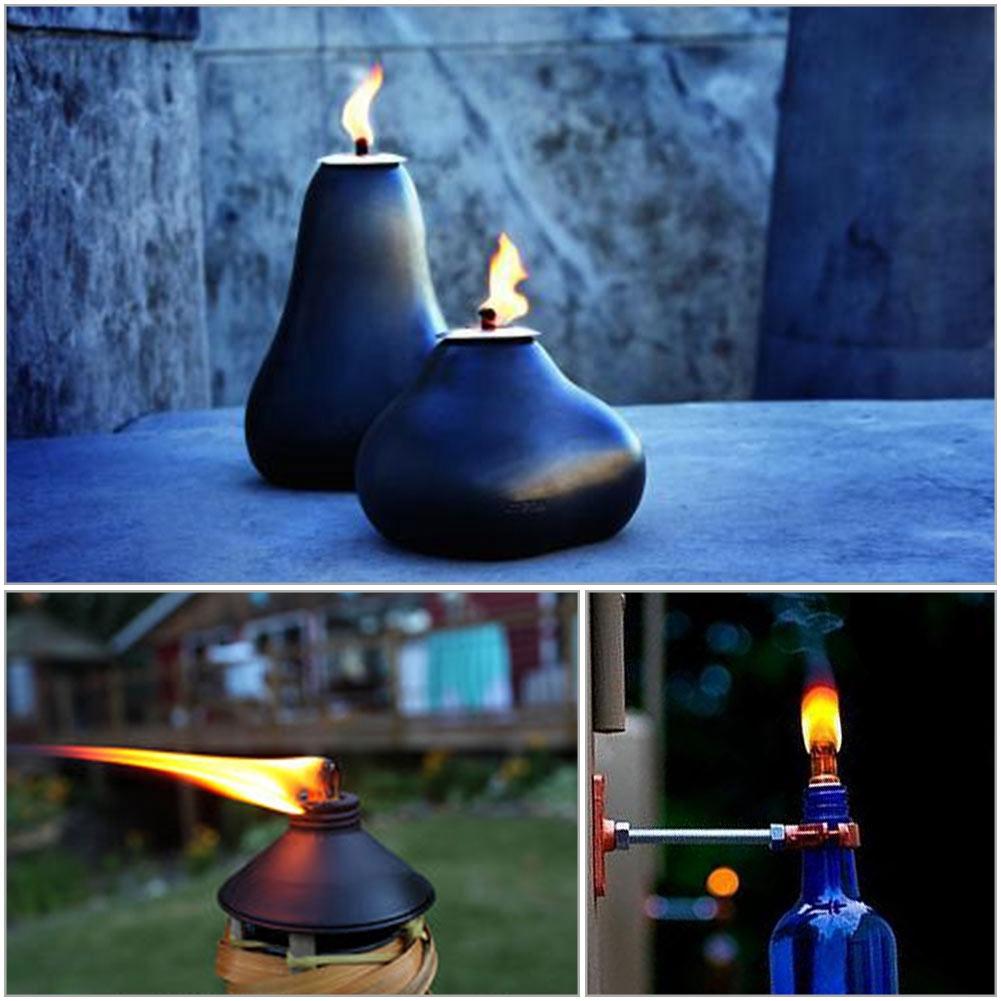 12 шт. сменный фитиль из стекловолокна Тики для бутылок вина, фонари Тики, освещение патио, садовый свет