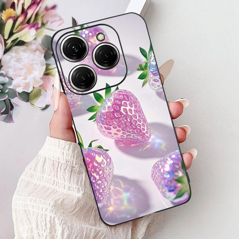 Роскошный матовый силиконовый мягкий чехол для Tecno Spark 20 20Pro 20 Pro+ 4G 5G Spark 20C KJ7 KJ6 KJ5 BG7 Чехол Цветок Любящее Сердце