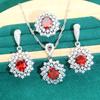 Explosive Micro-inlay Jewelry Europe and The United States Bestselling Zircon Necklace Earring Jewelry Set