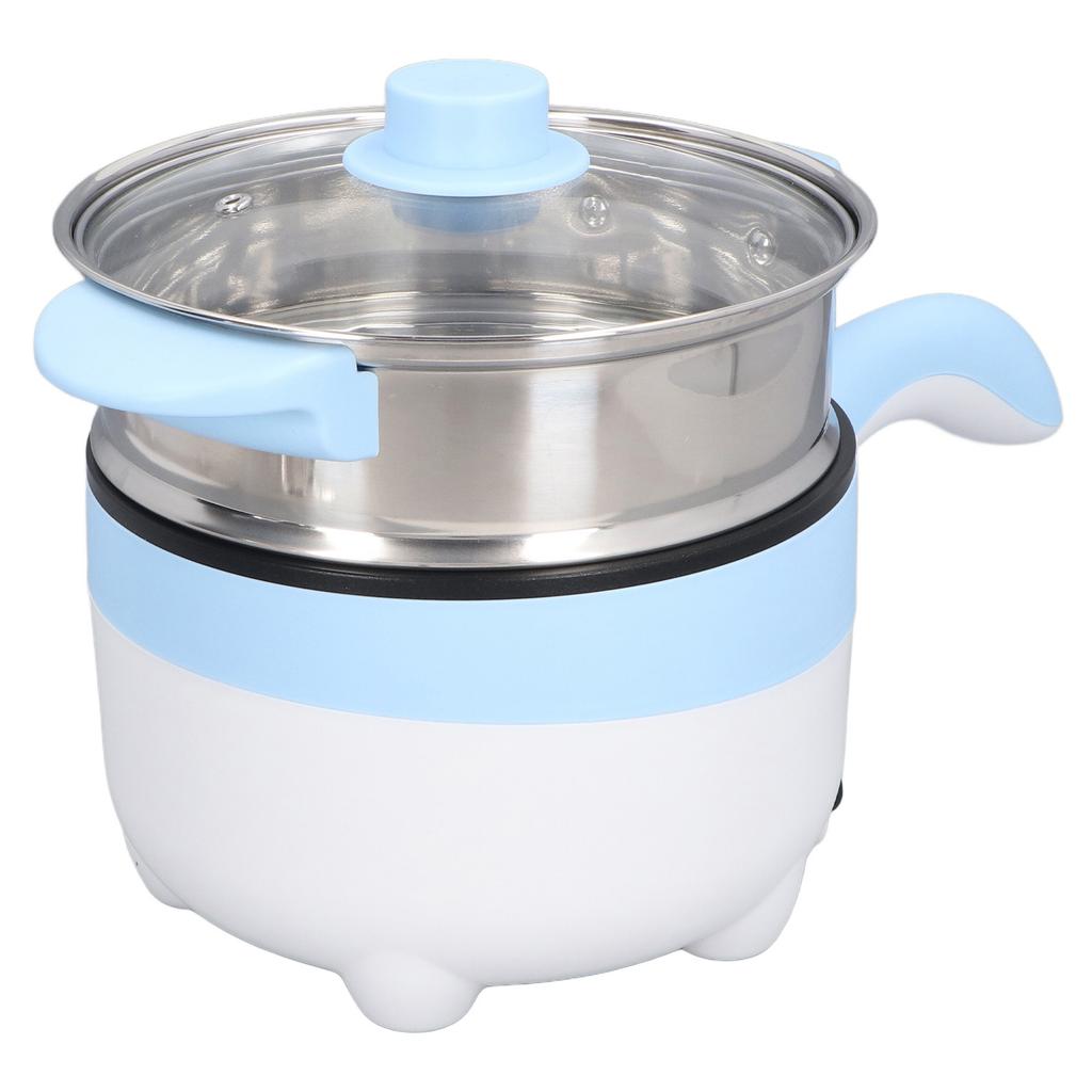 Car Electric Cooking Pot 24V 2L Portable Multifunction Skillet with Stainless Steel Steaming Pot