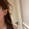 2026 New Light Luxury Exquisite High-end Design Water Drop Drill Ear Hole Earrings Temperament Earrings Cochlear Nails for Women