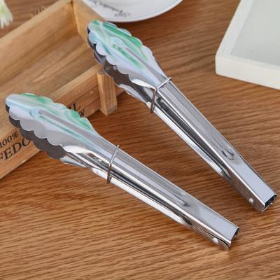 23см Нержавеющая сталь Кухонные щипцы Замок-клипса Нескользящая ручка для барбекю гриля выпечки кухни сервировки салата пасты (Весна)