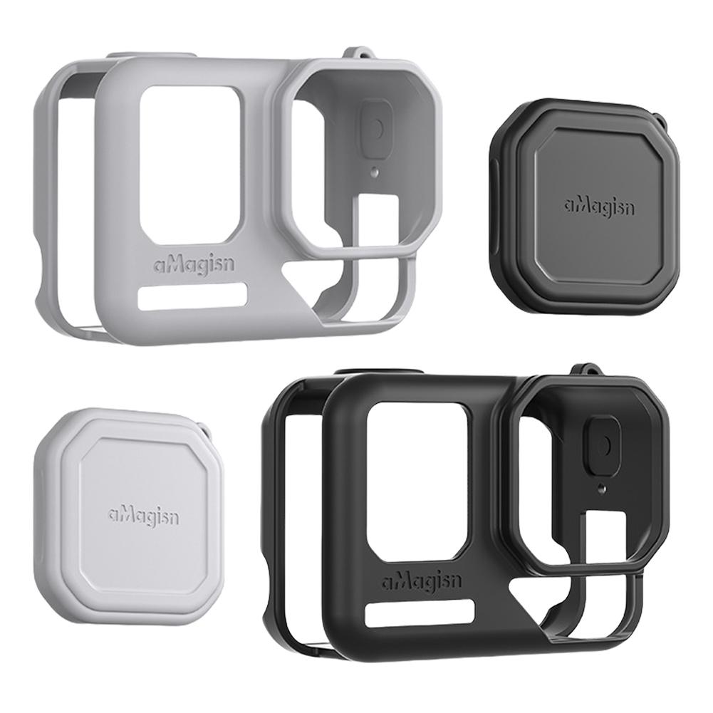 Для Insta360 Ace Pro 2 Силиконовый защитный чехол Противоударный мягкий силиконовый чехол Силиконовый чехол/Ремешок от потери/Шейный ремешок/Крышка для объектива