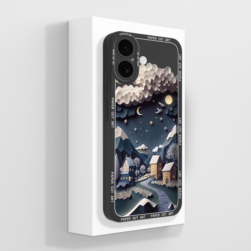 Стильный мягкий чехол для телефона, подходящий для iPhone 17 Pro Max 17 Air, противоударный чехол с рисунком панды в стиле аниме, изготовлен из высококачественного жидкого силикона.