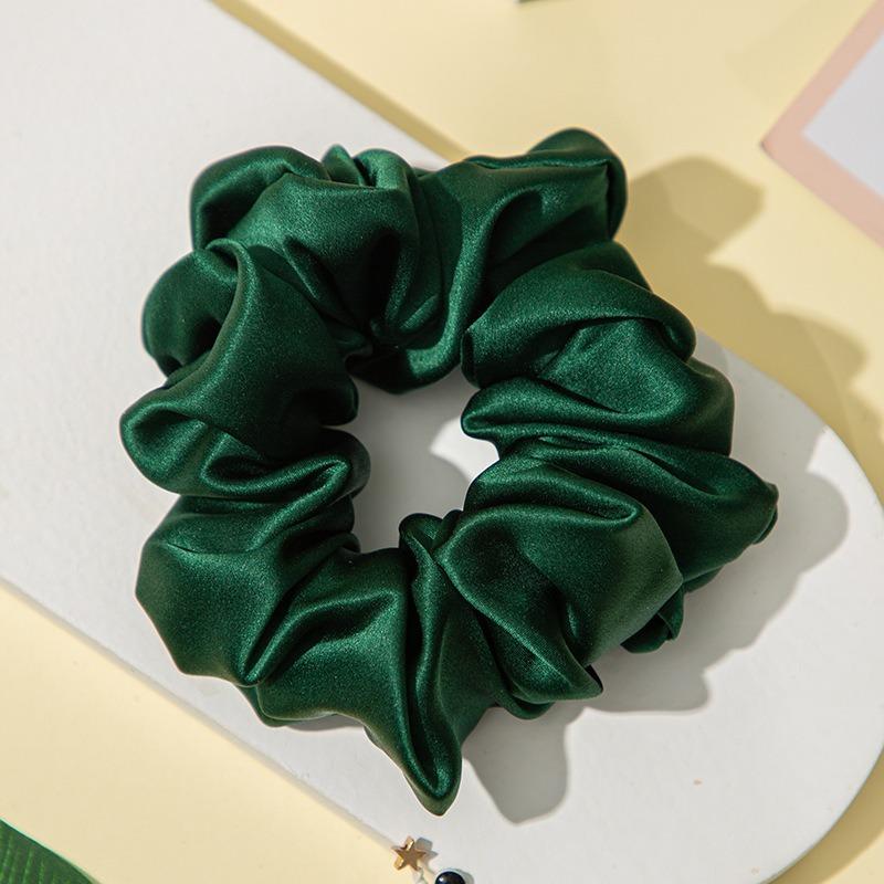 in Stock 3cm Thin 100%Mulberry Silk Hair Tie Custom Pattern Silk Scrunchie for Women Hair Accessories