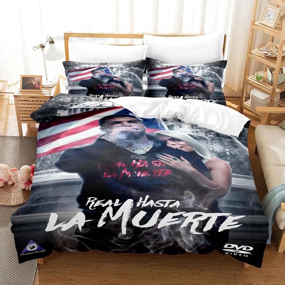 Anuel Aa Real Hasta La Постельное белье Single Twin Full Queen King Size Кровать Комплект для детской спальни Пододеяльники Наборы с 3D-принтом