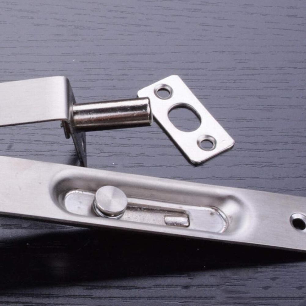 2 Pack 4 Inch Door Flush Bolt Stainless Steel Security Door Concealed