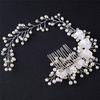 Luxury Wedding Hair Jewelry For Bridal Pearl Hair Comb Hand Made Hair Accessory