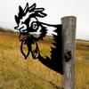 1pc Add a Touch of Farmhouse Charm To Your Garden with This Rooster Head Silhouette Decoration for Garden Party Décor