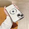 Iphone16 Гальваническое Магнитное Притяжение Подходит для 16E Полностью Обернутая Прозрачная Лента Пленка для Объектива 15 Apple 14 Чехол для Телефона Max